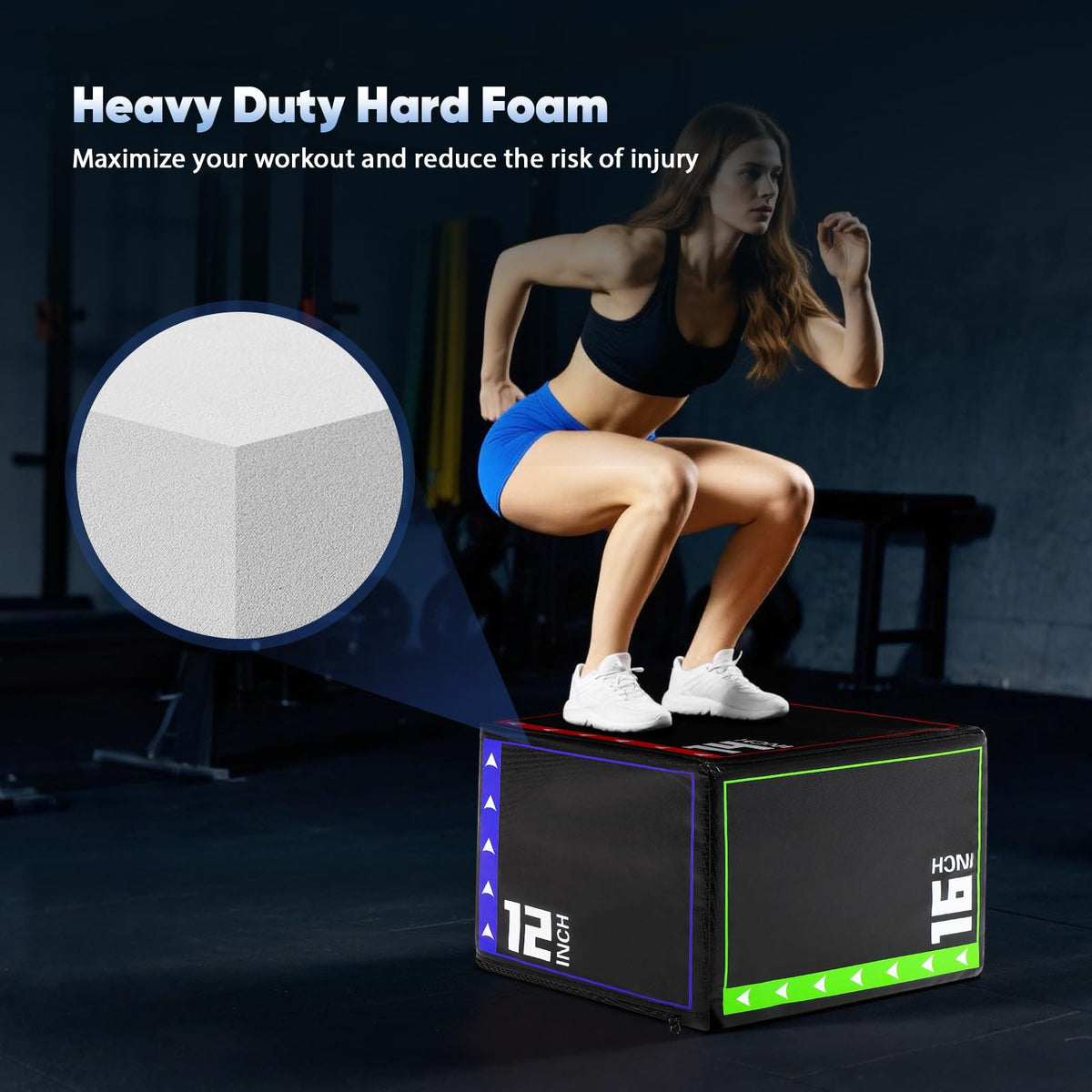 3 in 1 Foam Plyometric Jump Box V4223