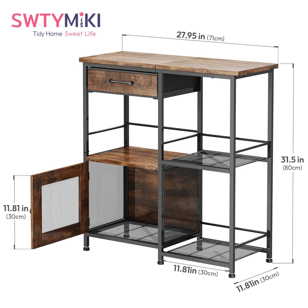 Coffee Bar Cabinet with Drawers F1190