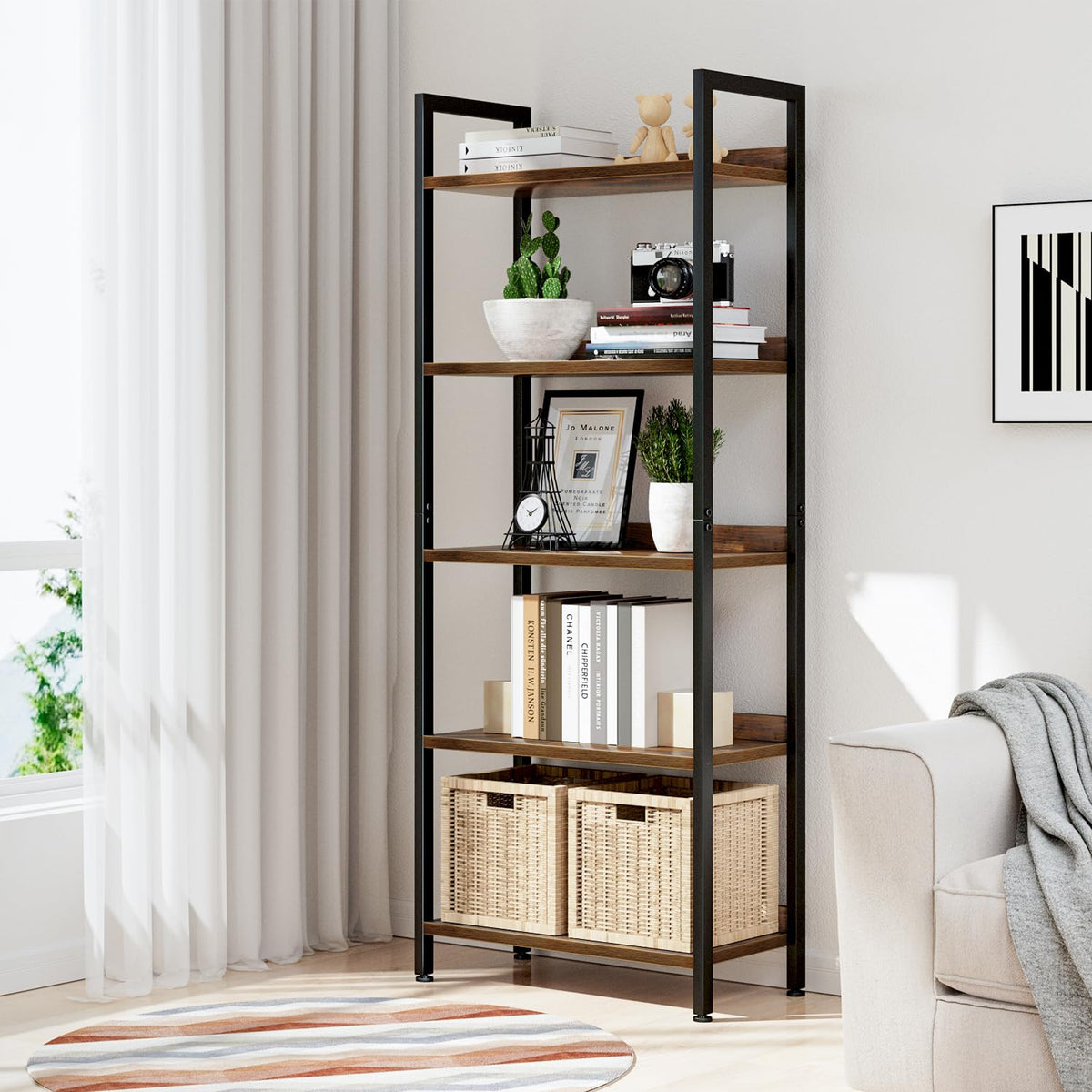 5 Tier Freestanding Bookshelf N6076