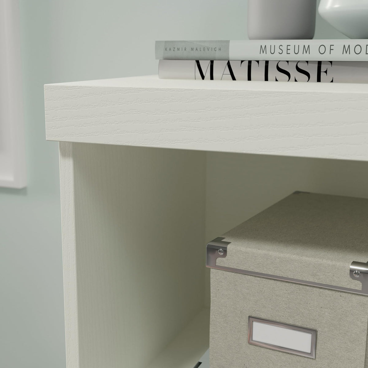 Pearl Oak Finish Lateral File Cabinet with Shelf E717272