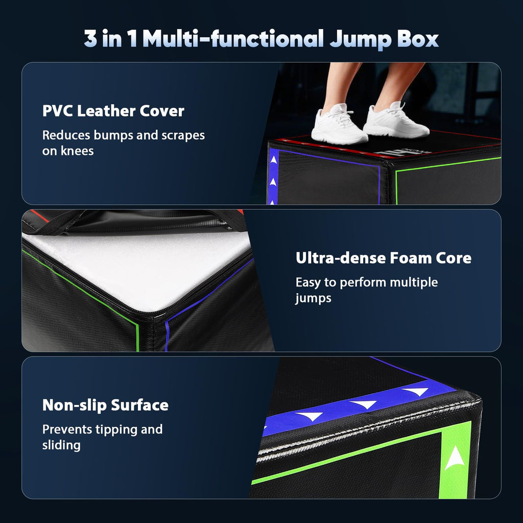 3 in 1 Foam Plyometric Jump Box V4223