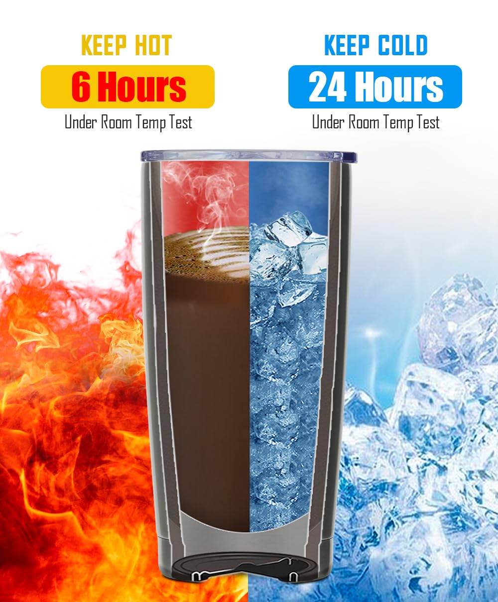 20 oz Insulated Stainless Steel Tumbler Set of 2 G4977