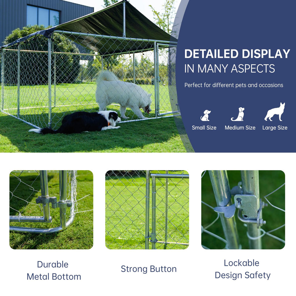 Heavy Duty Steel Mesh Dog Kennel T7678