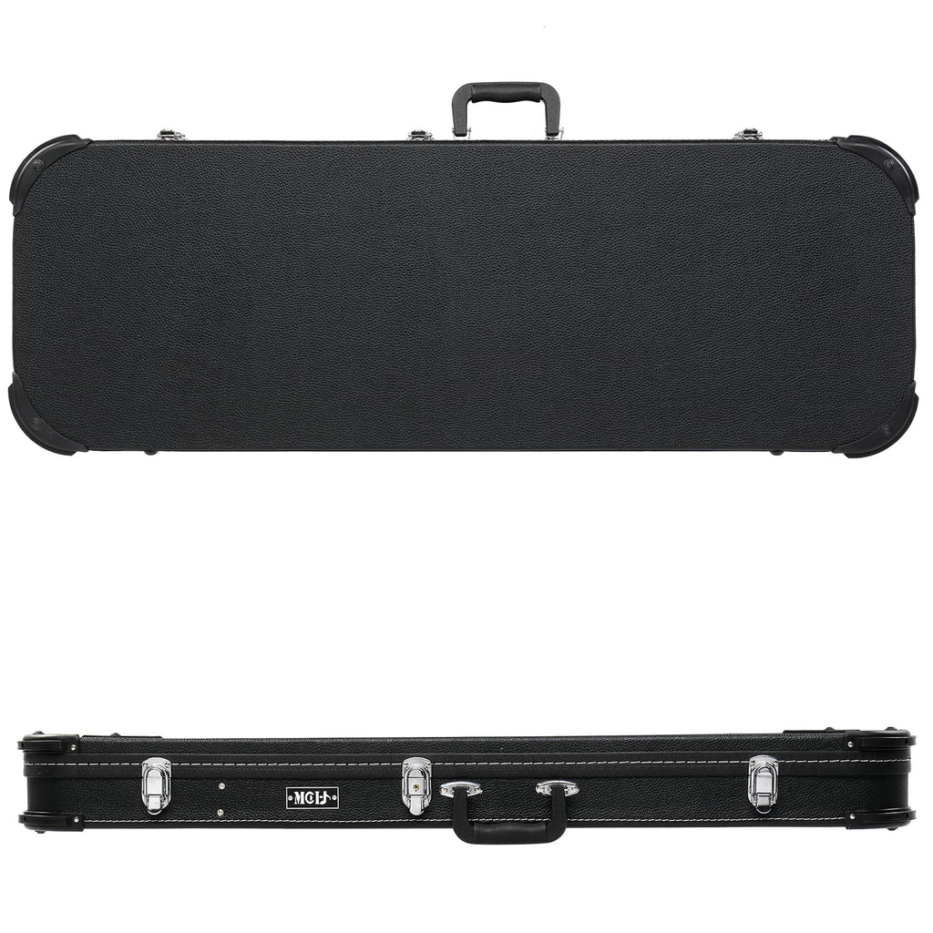Black Electric Guitar Wood Hard Case with Handle G70298