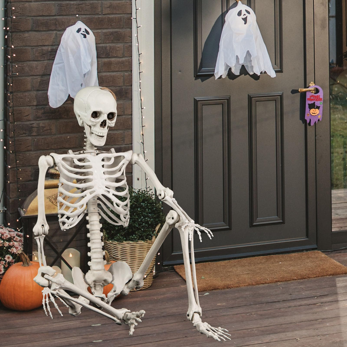 Life Size Posable Skeleton with Movable Joints D94795