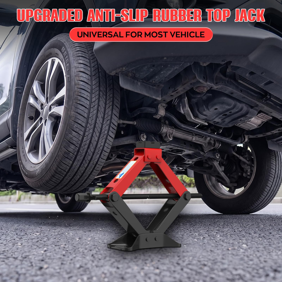 3 Ton Heavy Duty Scissor Jack Kit with Lug Wrench C714