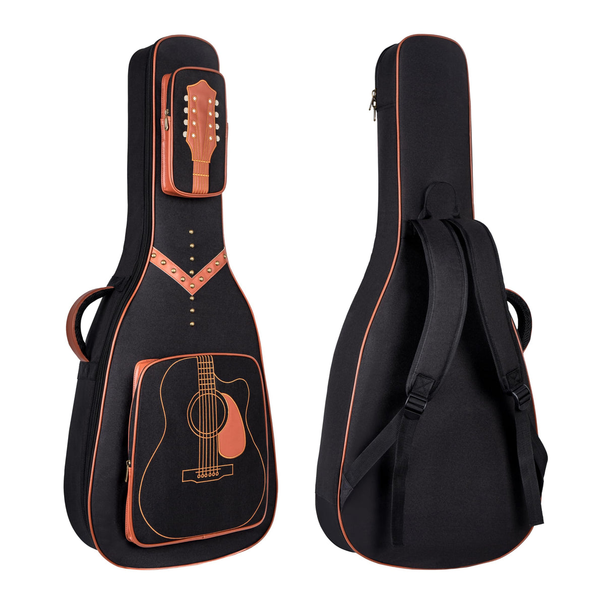 40/41/42" Waterproof PU Leather Acoustic Guitar Bag B71384