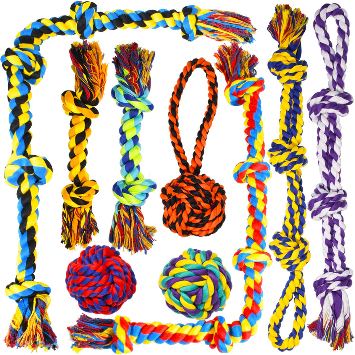 9 Pack Dog Rope Toys J630698