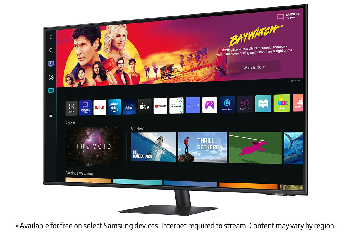 43" 4K UHD Smart Monitor & Streaming TV, Black E4877