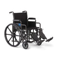 Folding Wheelchair with Swing-Back Desk-Length Arms and Elevating Footrests R69953