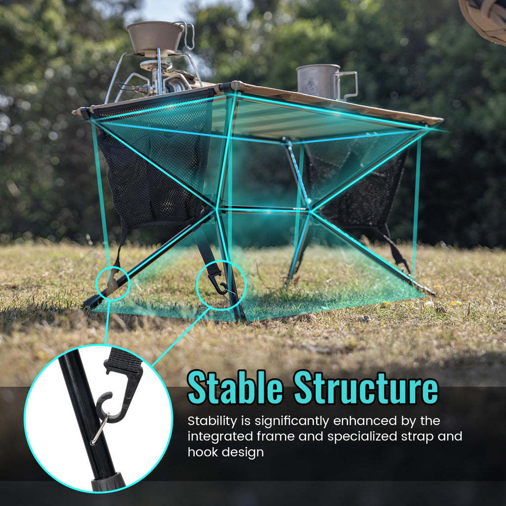 Ultralight Foldable Camping Table 2.4 lbs Y272050