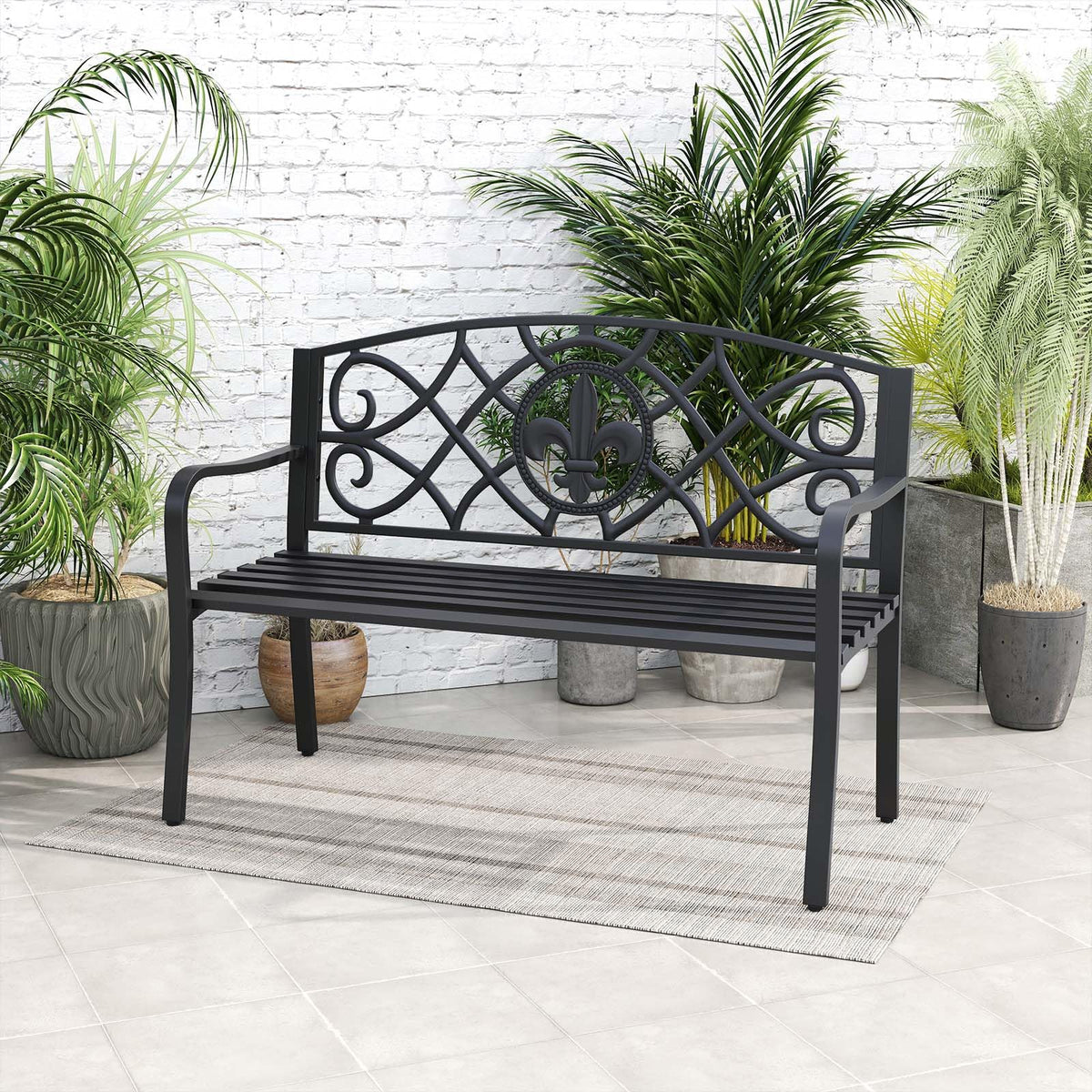 Metal Outdoor Bench G426