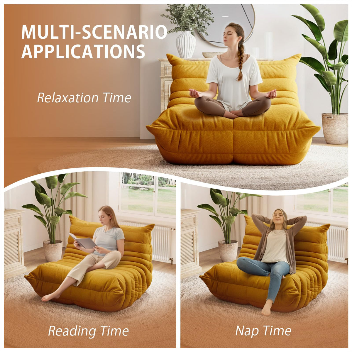 Oversized Memory Foam Bean Bag Chair F2880