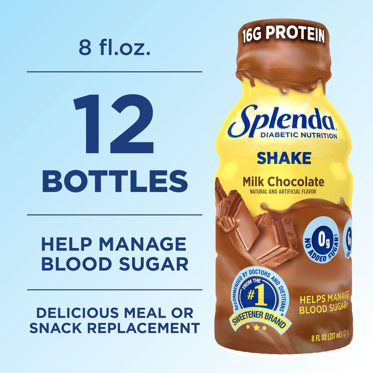 Milk Chocolate Nutrition Shakes 12 Pack L566