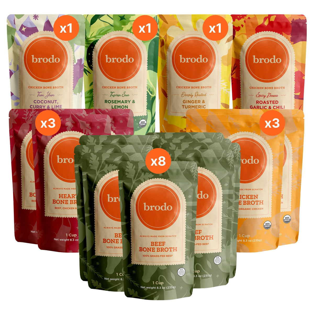 Bone Broth Variety Pack 8.3 oz Q34950