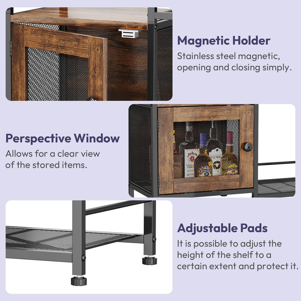 Coffee Bar Cabinet with Drawers F1190