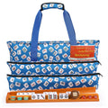 166 White Tiles Mahjong Game Set with Wooden Racks and Carrying Bag B2650