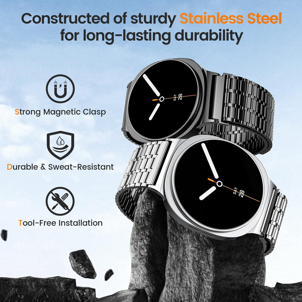 Magnetic Metal Band for Galaxy Watch 9 8 40mm 44mm/8 Classic 46mm I715876