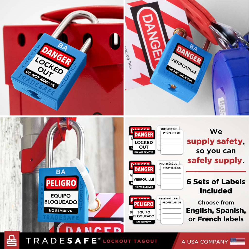 10 Blue Keyed Alike Locks G750