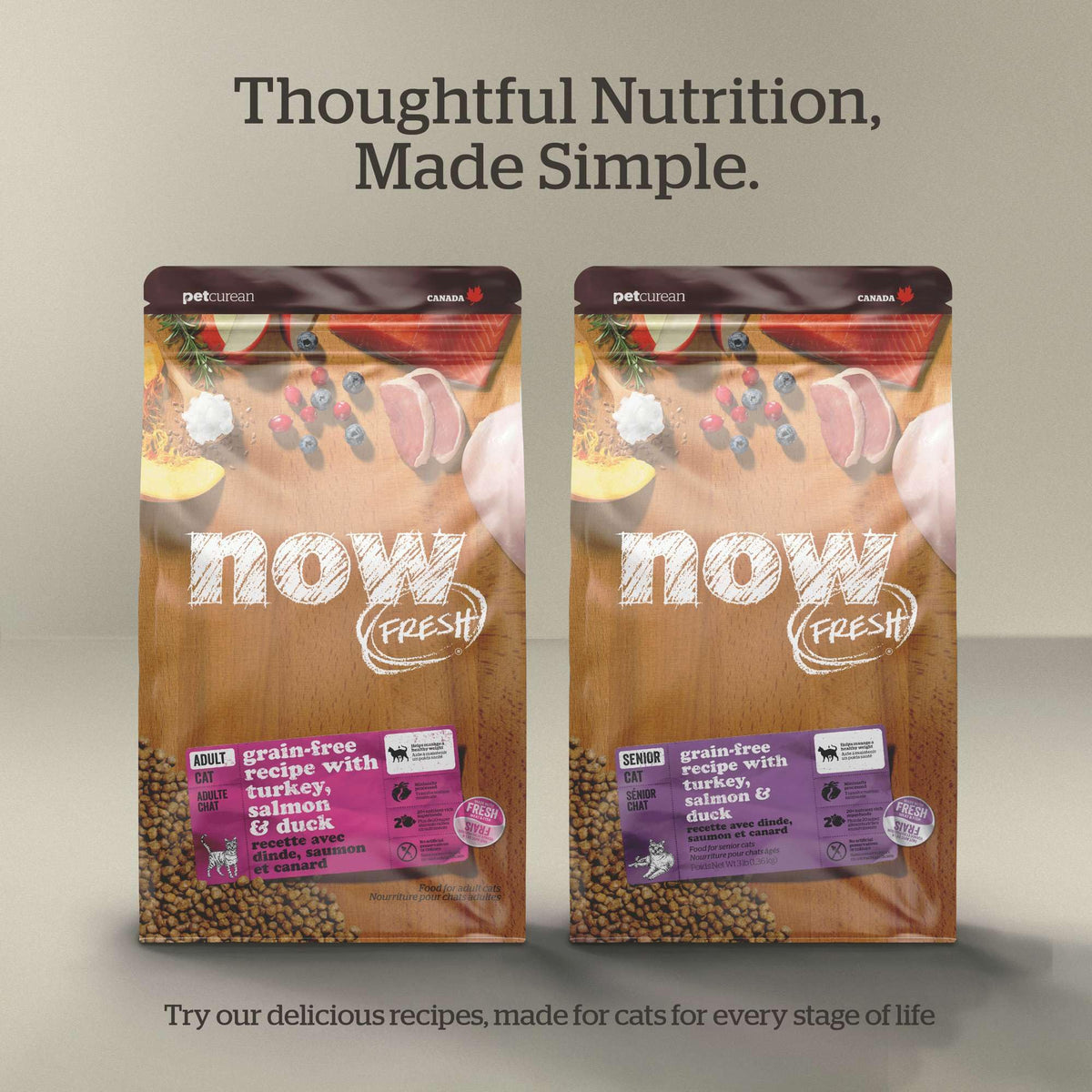 Grain-Free Turkey Salmon & Duck Dry Cat Food 3 lbs U977