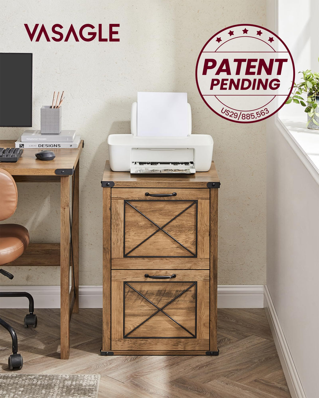 File Cabinet with 2 Drawers T18773