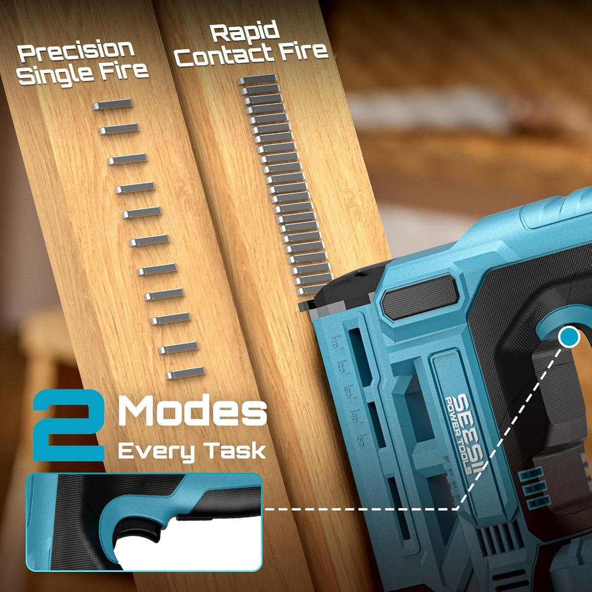 Cordless 18GA Nail Gun with Battery X613