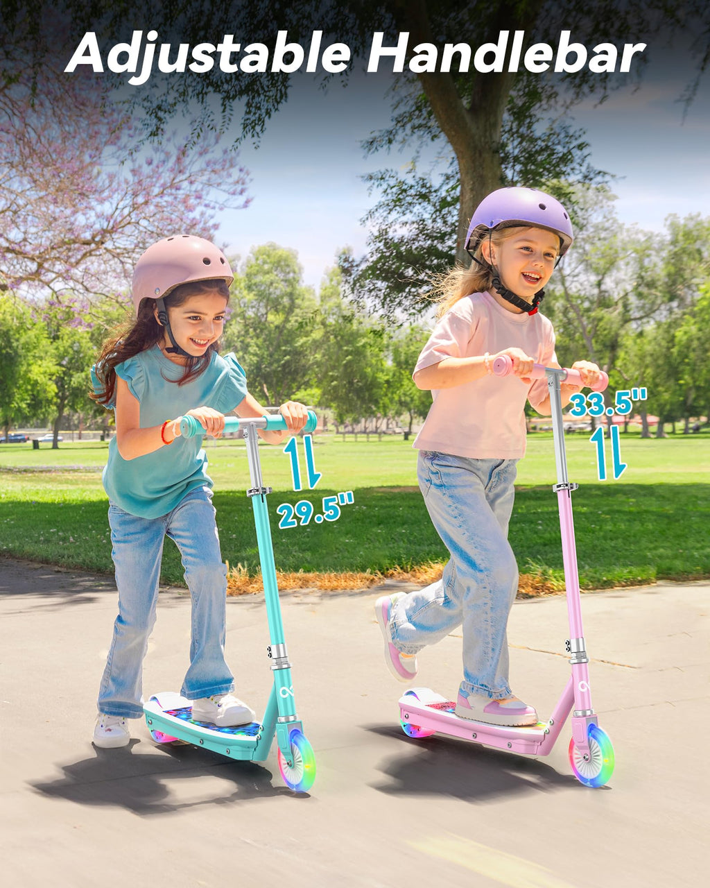 Electric Scooter for Kids, 5 MPH, LED Light-Up Wheels, Ages 3-8 L47285