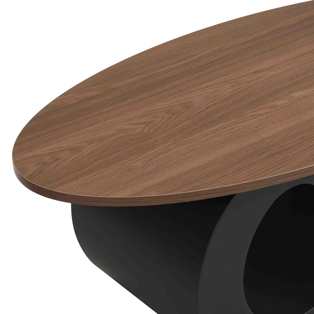 Black Walnut Coffee Table Set of 2 E3453