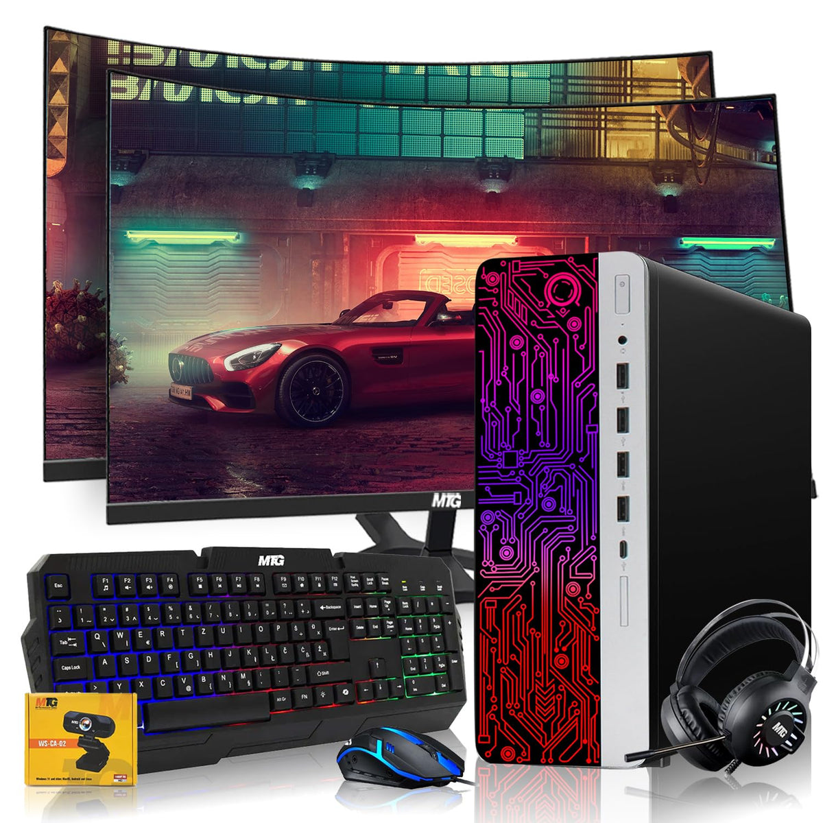 Gaming Desktop PC Intel Core i5 32GB RAM 1TB SSD 3TB HDD Windows 11 X60683
