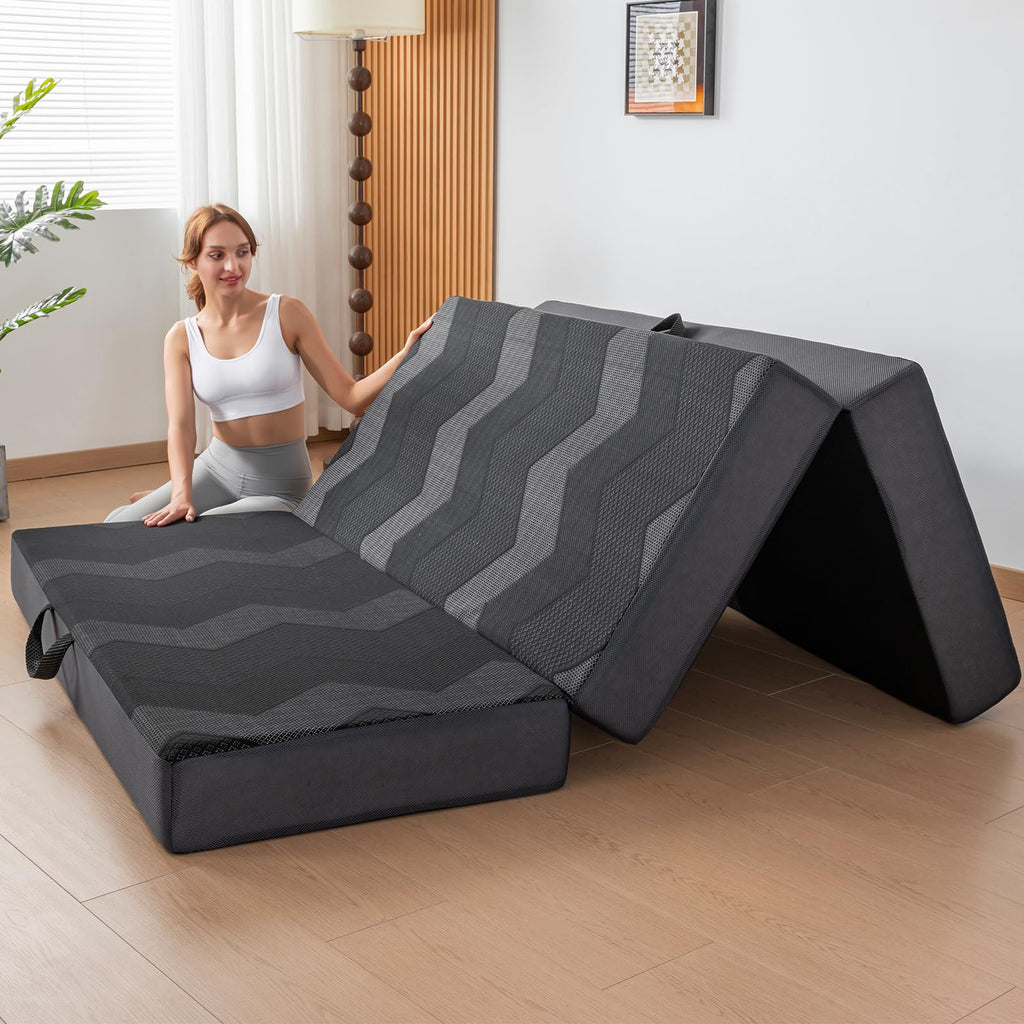 Foldable Memory Foam 6 inch Queen Mattress D113