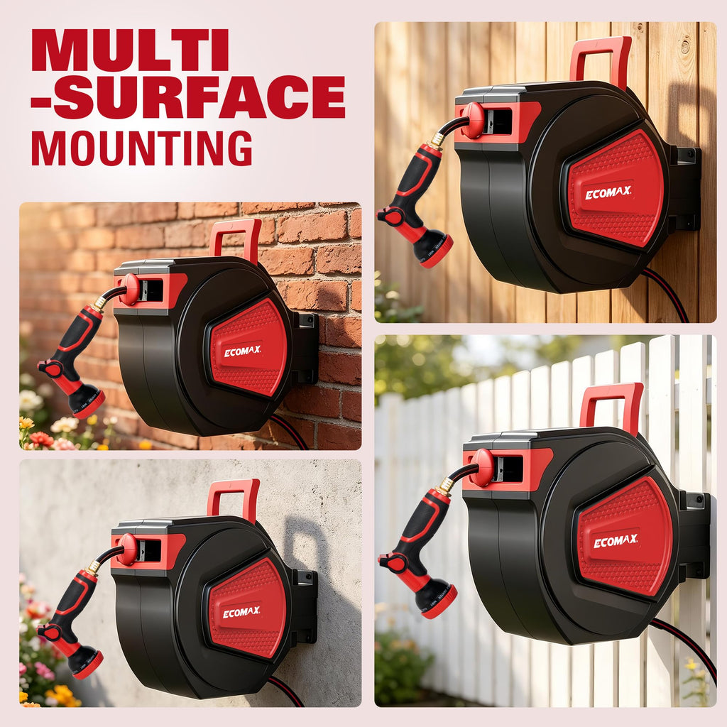 Retractable Garden Hose Reel 1/2" x 100 ft G795374