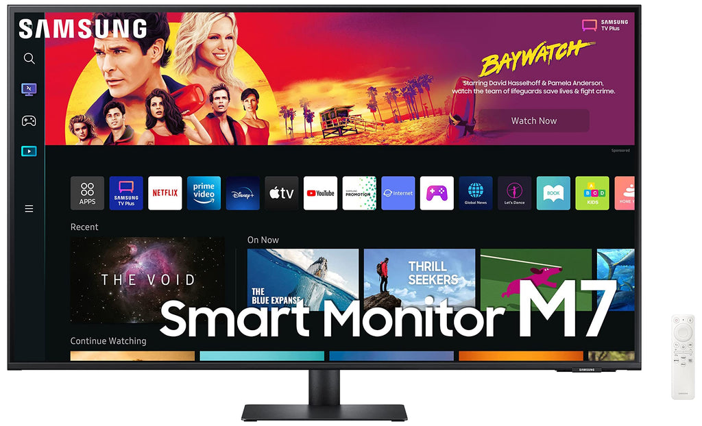 43" 4K UHD Smart Monitor & Streaming TV, Black E4877