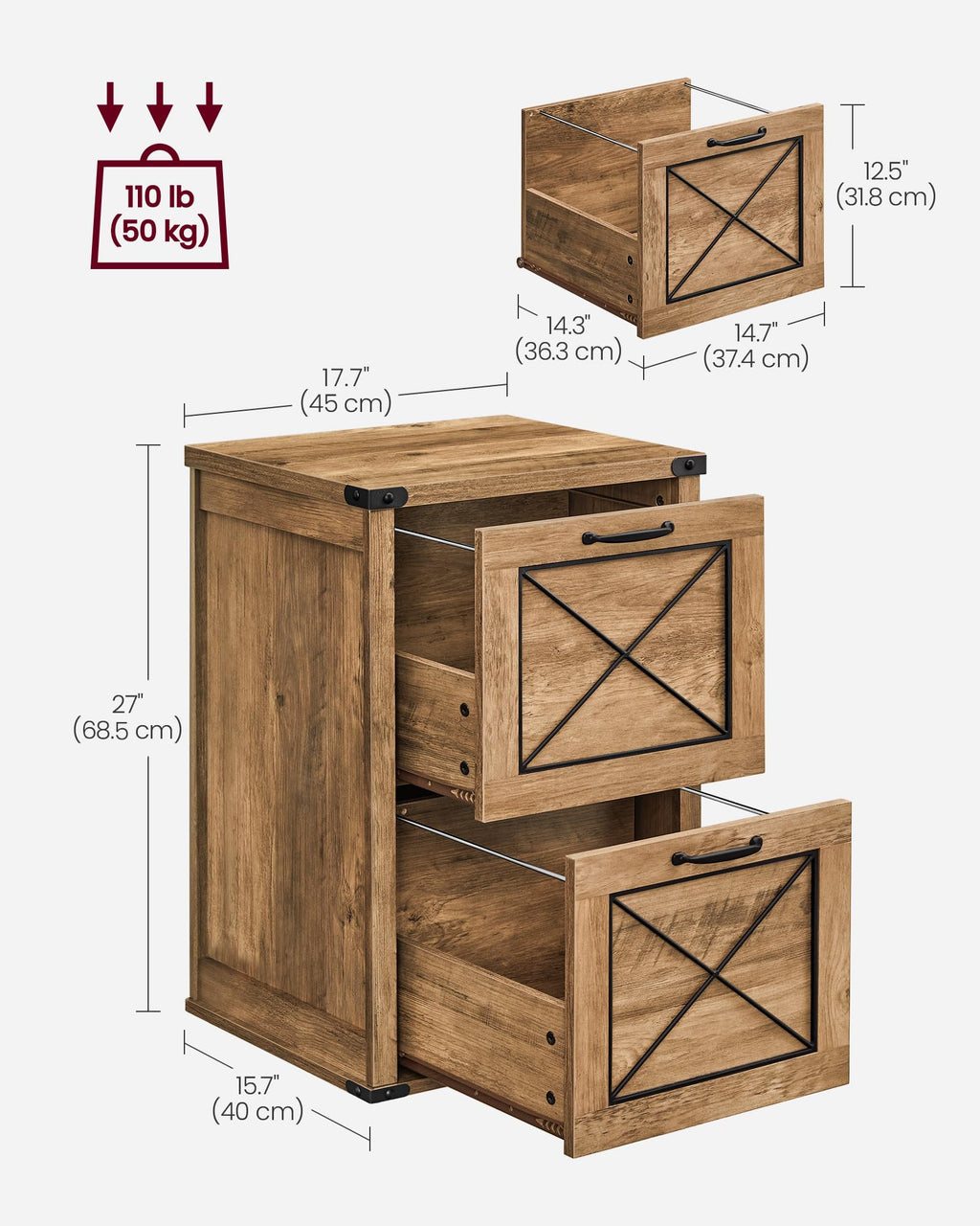 File Cabinet with 2 Drawers T18773
