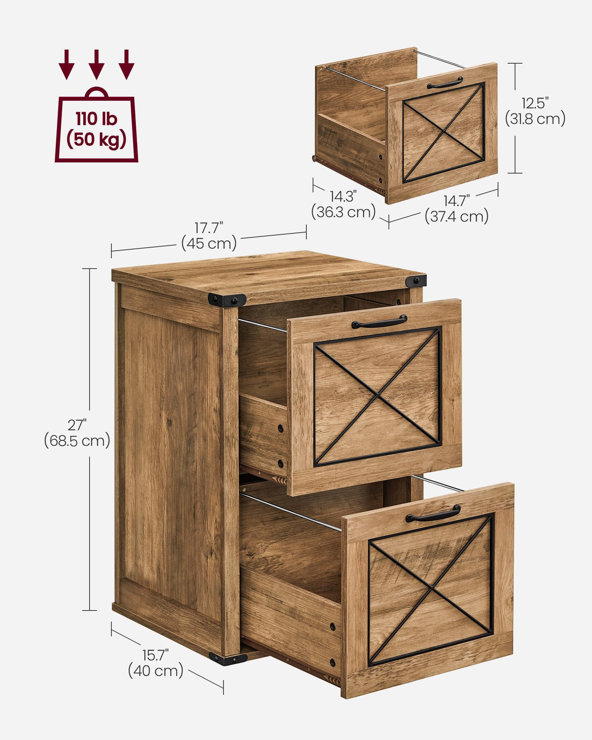 File Cabinet with 2 Drawers T18773