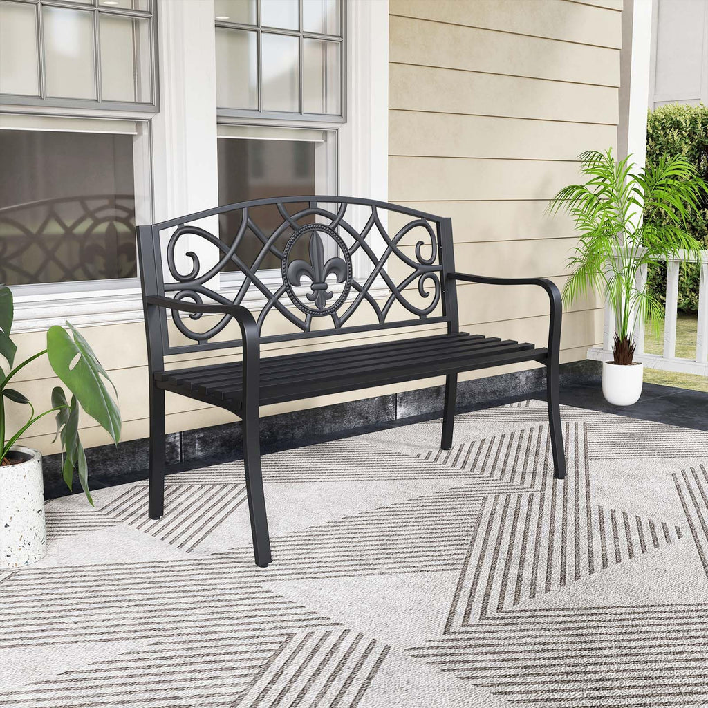 Metal Outdoor Bench G426