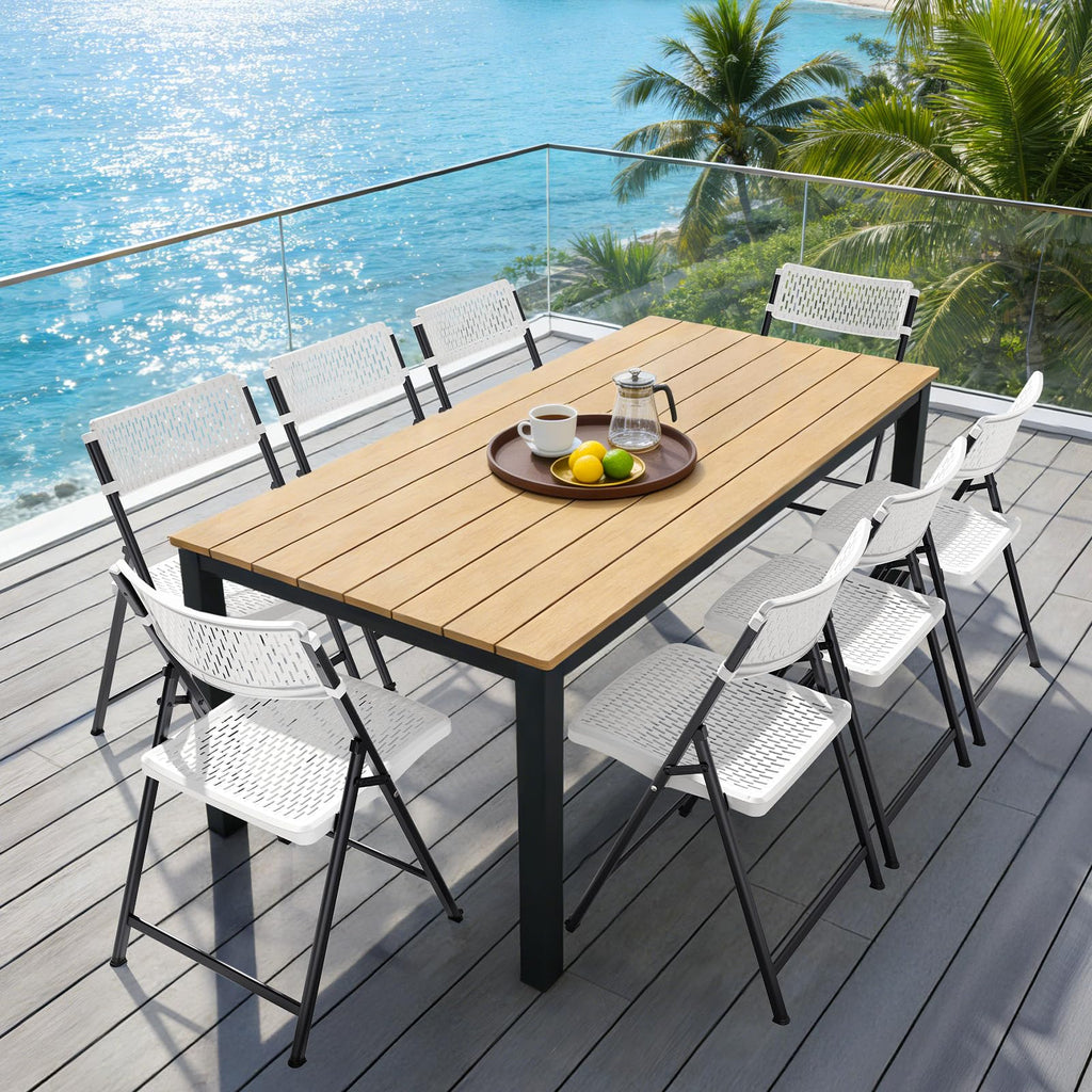 White 4-Pack Folding Chairs with Steel Frame X59535