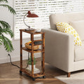 Small Narrow Side Table with Charging Station W217