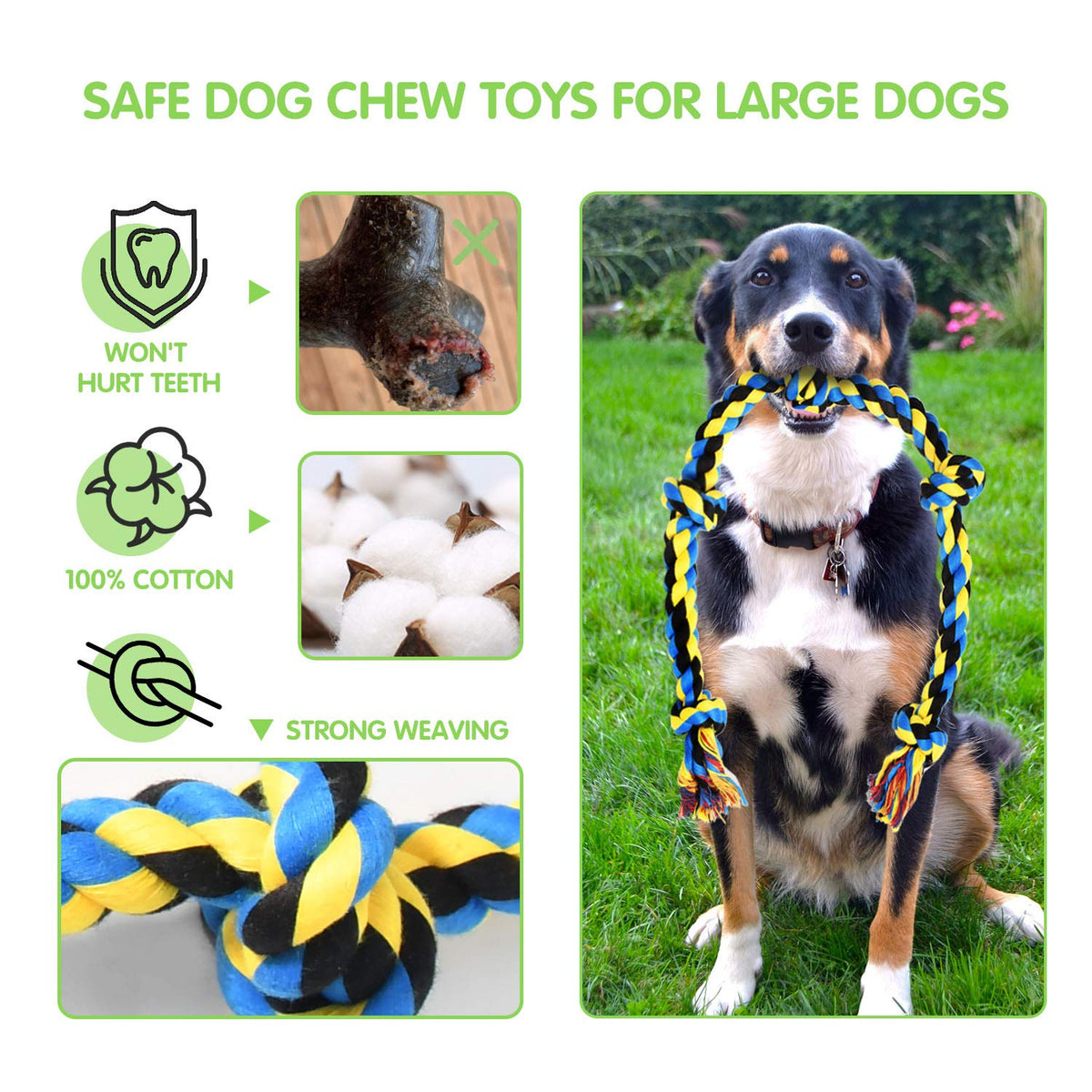 9 Pack Dog Rope Toys J630698