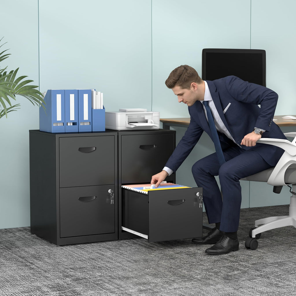 2 Drawer Metal File Cabinet with Lock G896636