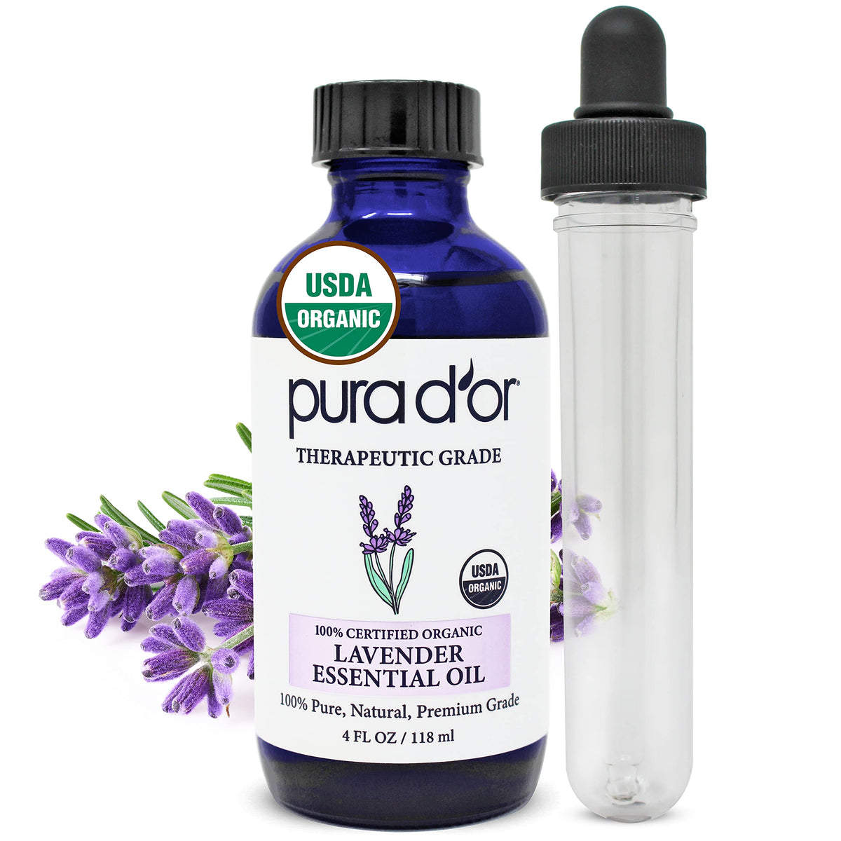 Organic Frankincense & Lavender Essential Oils 4oz W6995