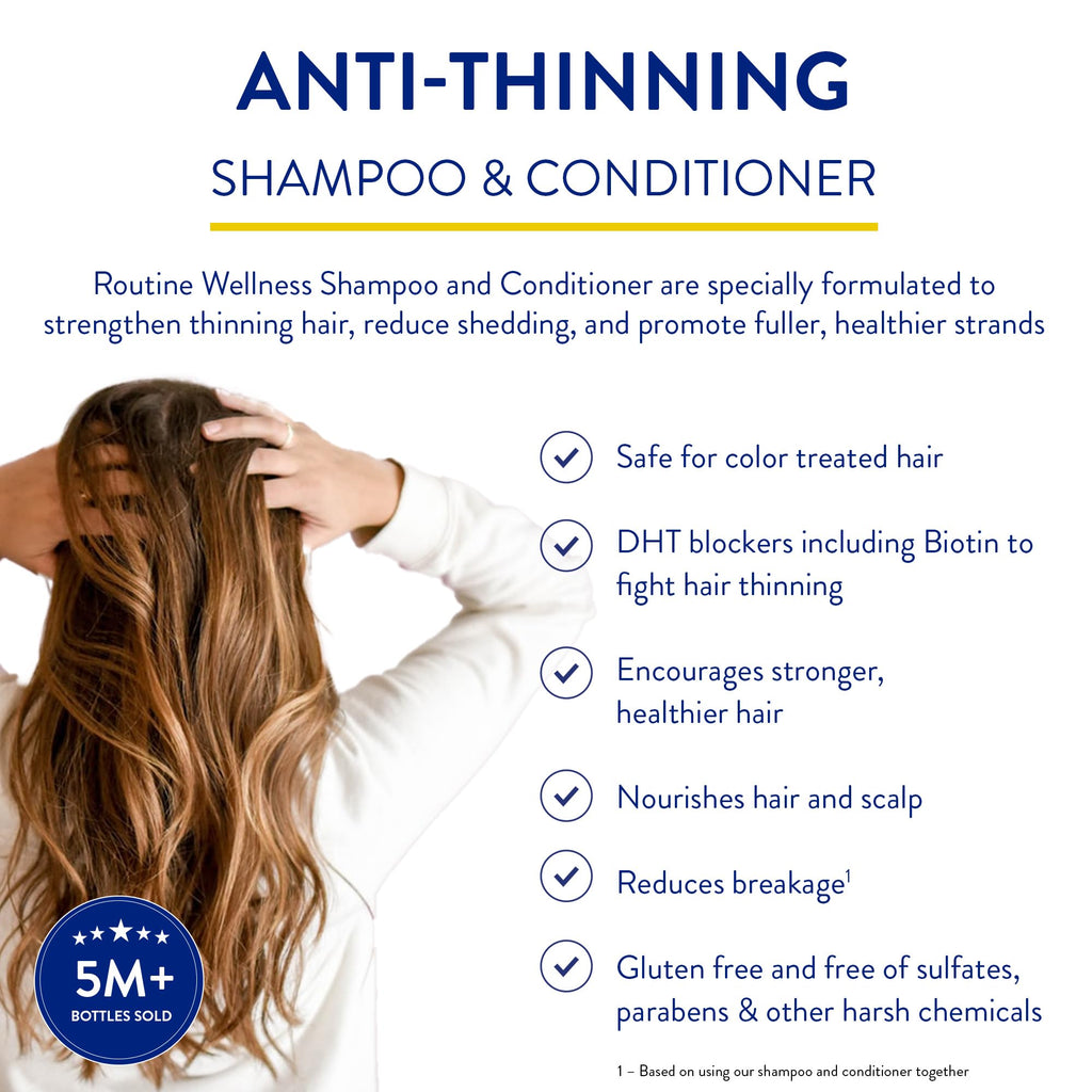 Biotin Color Safe Sulfate-Free Shampoo and Conditioner Set and Hair Serum R3960