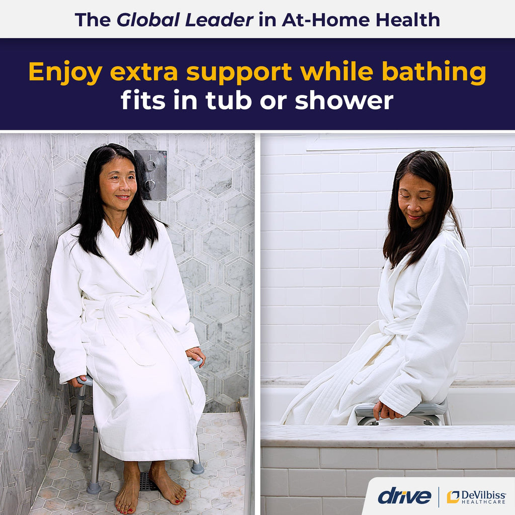 Adjustable Non-Slip Aluminum Shower and Bath Chair K693