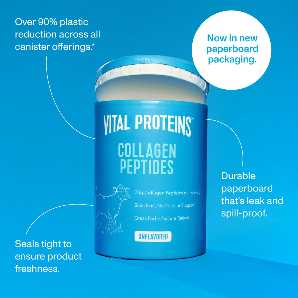 Grass Fed Collagen Peptides Powder, Unflavored, 20oz V43101