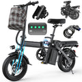 560W 20MPH 32 Miles Range 48V 10Ah 14" Foldable Electric Bike E1627