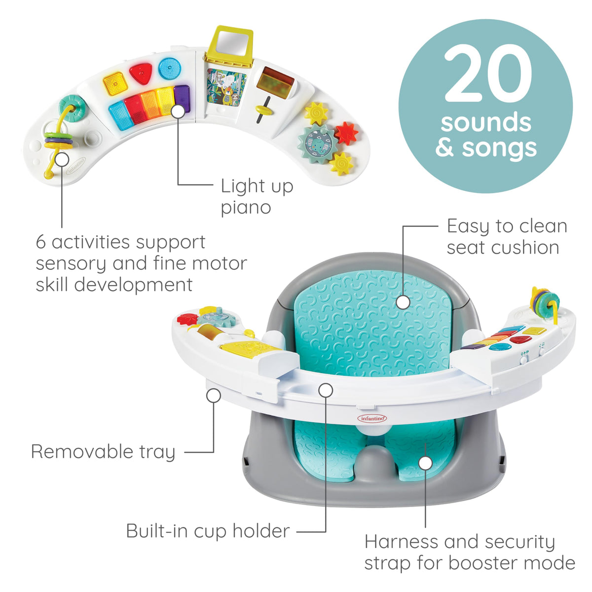 3-in-1 Discovery Seat & Booster, Teal V28235