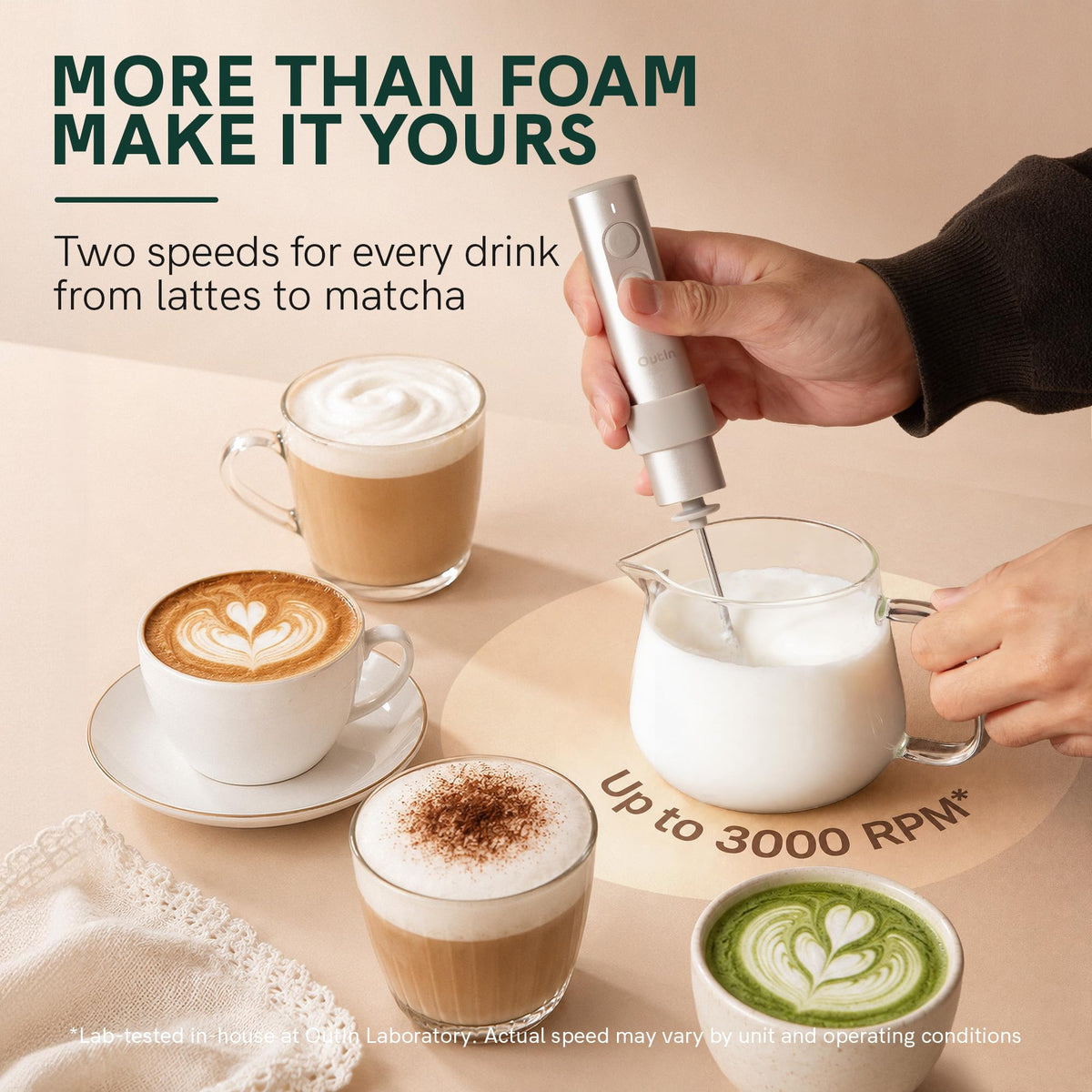 Handheld Rechargeable Milk Frother E52323