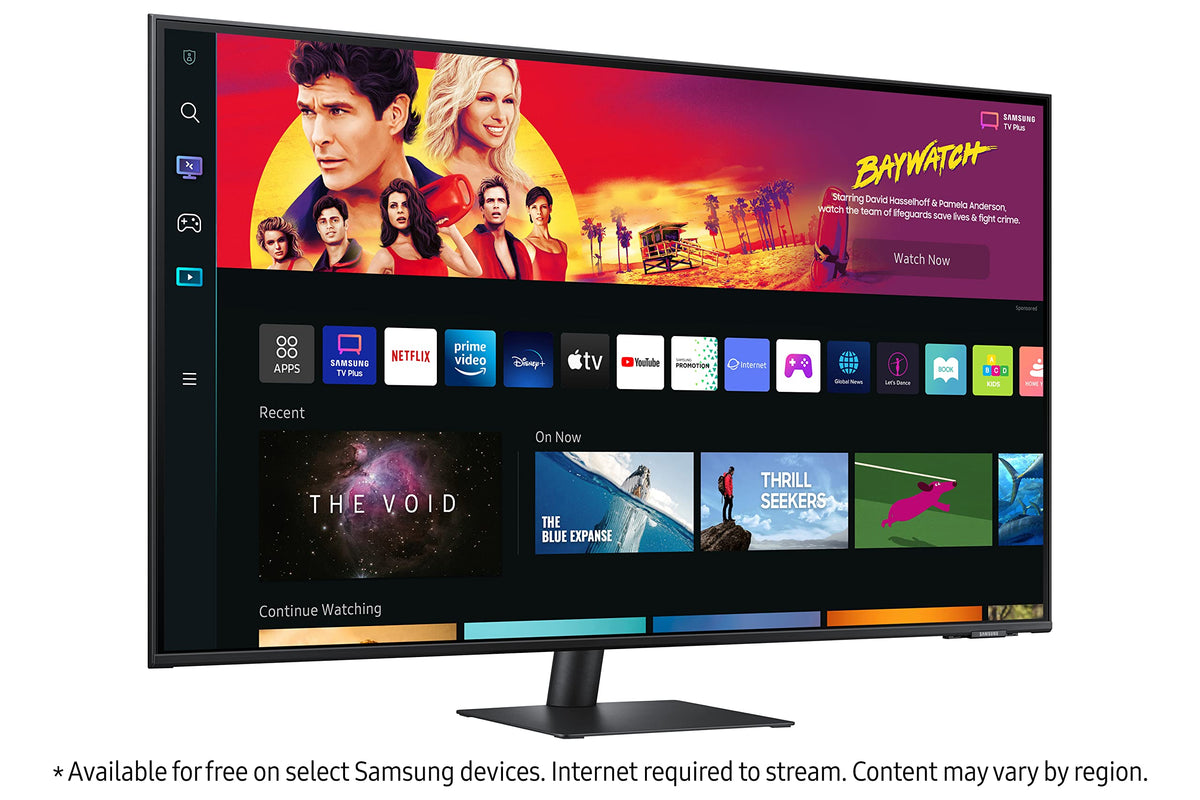 43" 4K UHD Smart Monitor & Streaming TV, Black E4877
