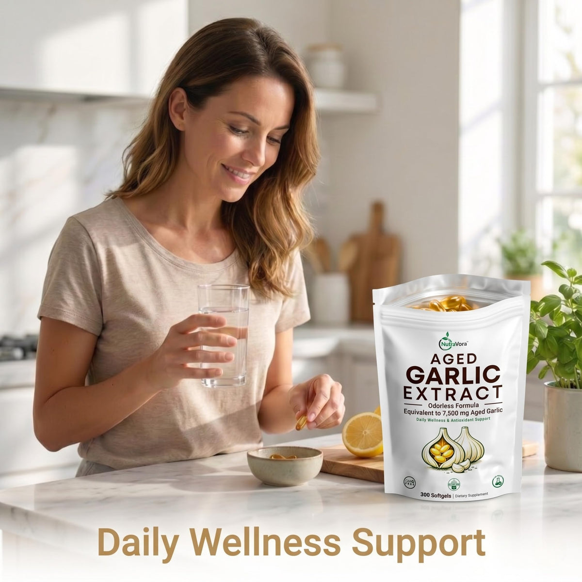 Aged Garlic Extract Softgels, 300 Softgels A88705