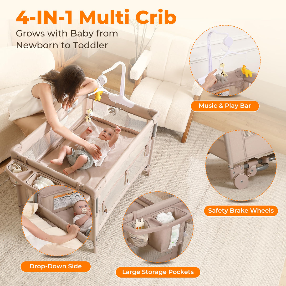 4 in 1 Baby Playard L33470