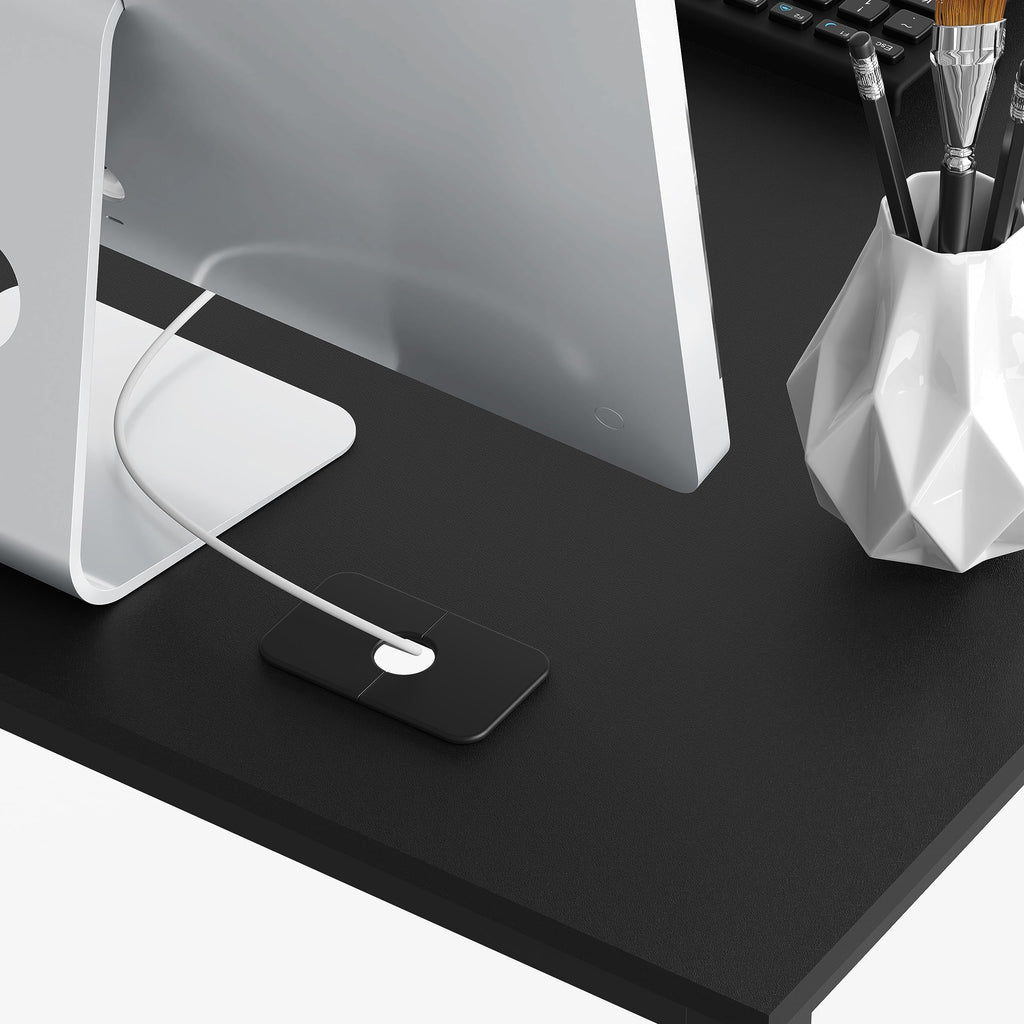 Black L-Shape Computer Desk L27014